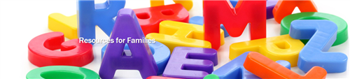 Literacy Virginia edu site heading showing colored letter blocks laying on a countertop